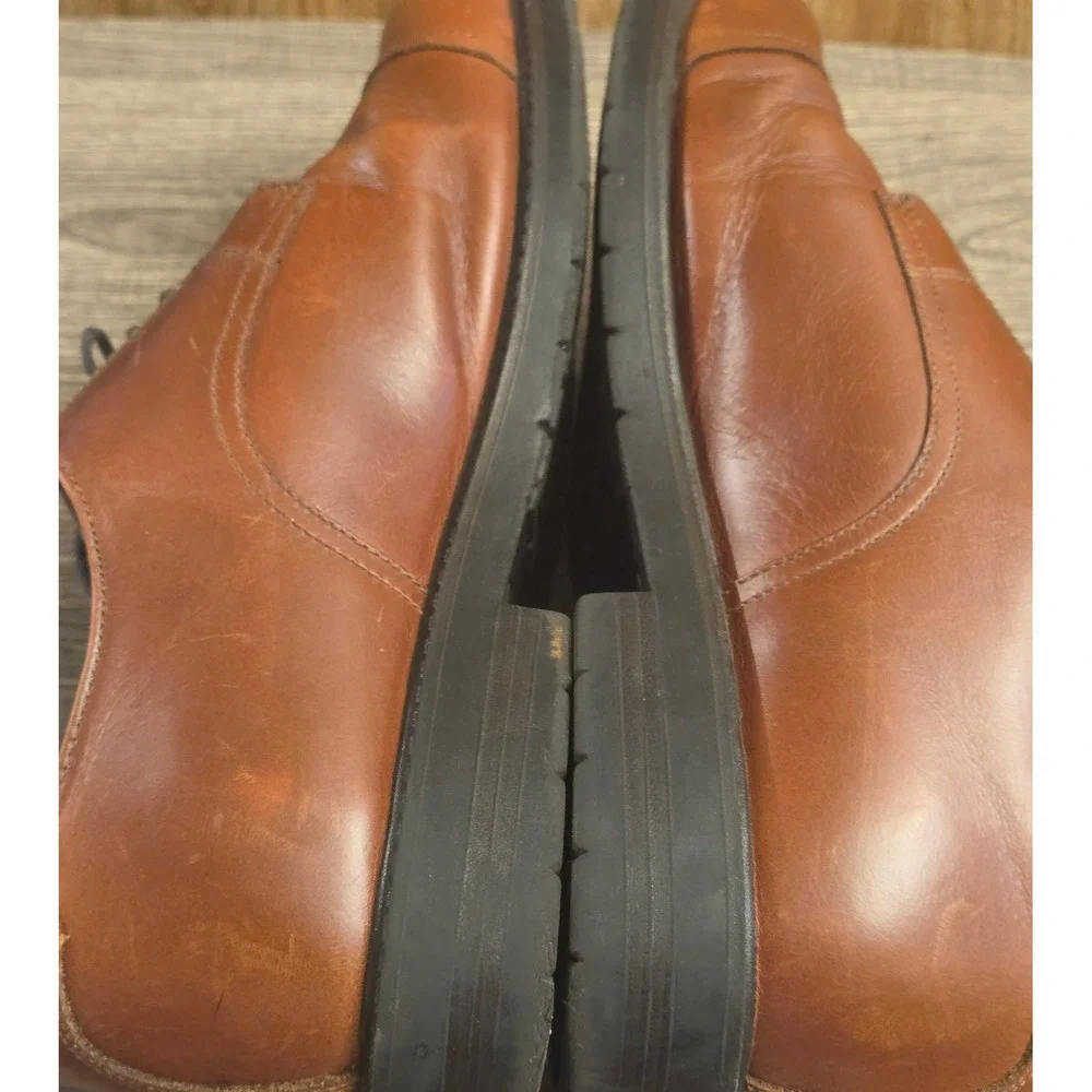 G.H. Bass & Co. Lace Up Oxford Dress Shoes Mens Size 11.5 Brown